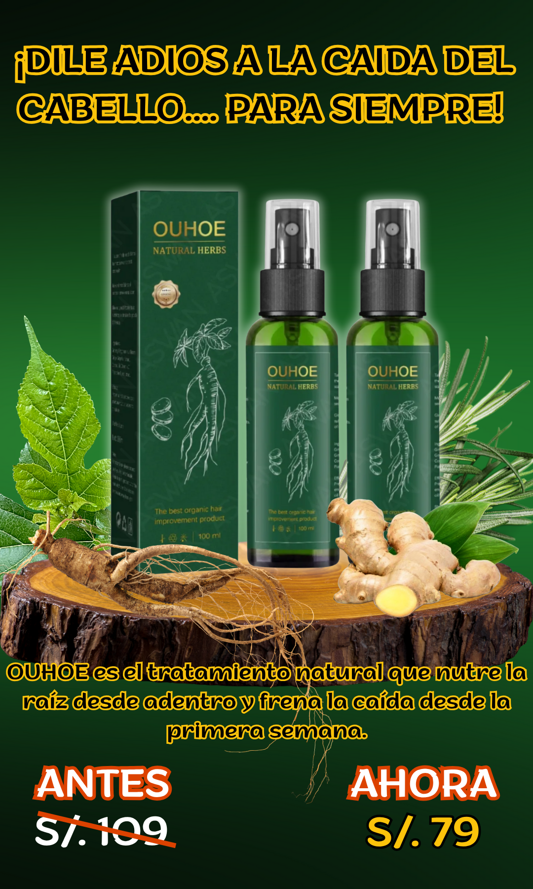 ELIXIR CAPILAR ANTICAIDA - Nutre y fortalece el cabello