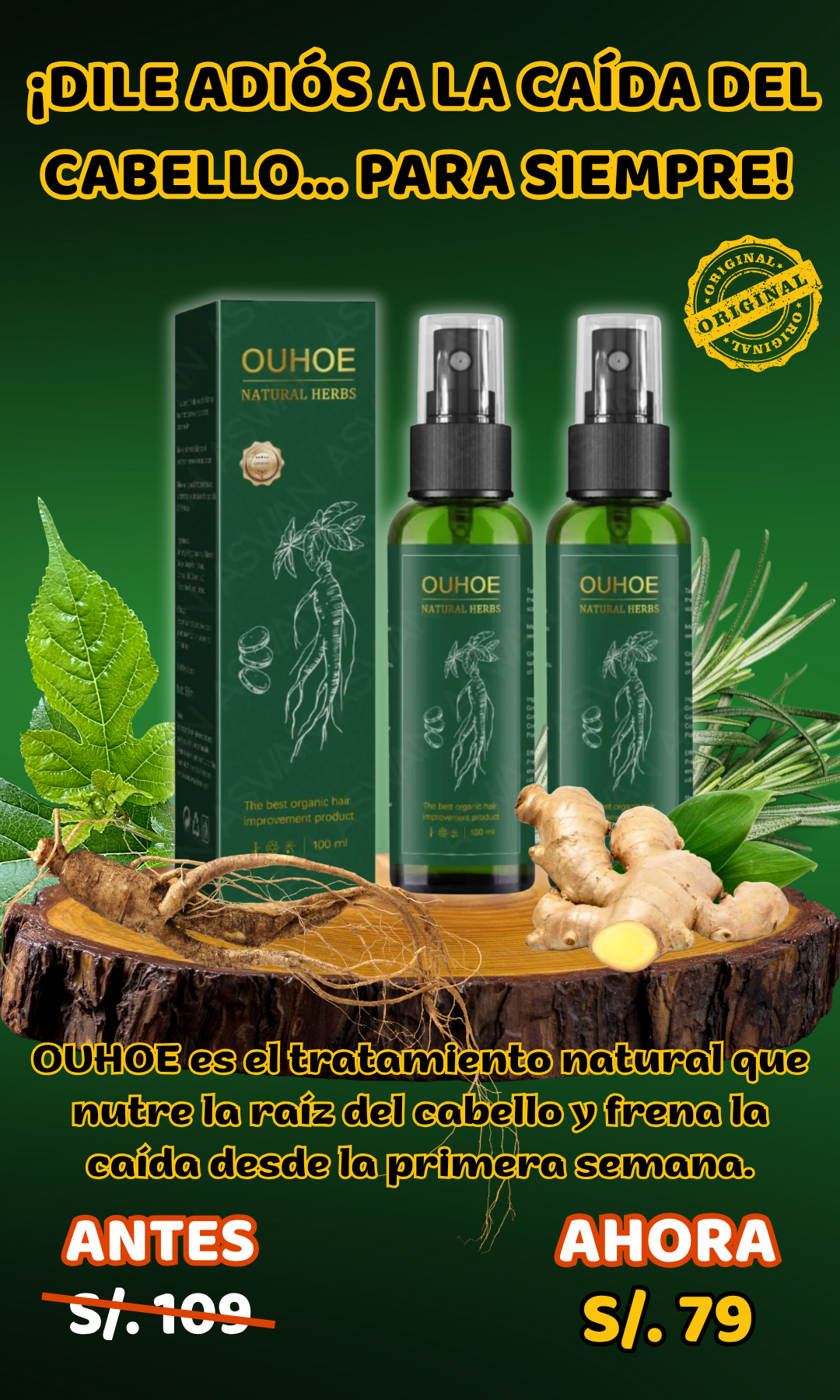 ELIXIR CAPILAR ANTICAIDA - Nutre y fortalece el cabello